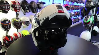 Schuberth C5 Flip Front Helmet Globe Blue [upl. by Etteyafal151]