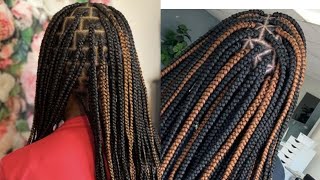 HOW TO BRAID BOX BRAIDS ON YOUR NATURAL HAIR [upl. by Margalit]