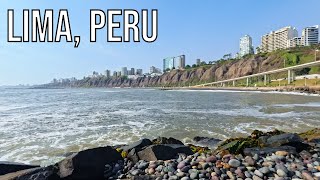 Barranco Beach to Miraflores Walk with me in Lima Peru [upl. by Elmaleh]