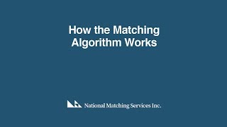 The Matching Algorithm  Explained [upl. by Bohner]