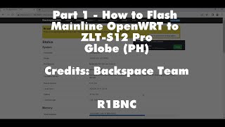 Part 1  How to Flash Mainline OpenWRT to ZLT S12 Pro FREE [upl. by Acirne]