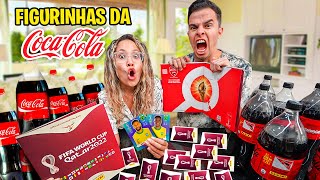 QUEM ACHAR AS FIGURINHAS MAIS RARAS DO ÁLBUM DA COPA VENCE  FIGURINHAS ÉPICAS DA COCACOLA [upl. by Aylad]