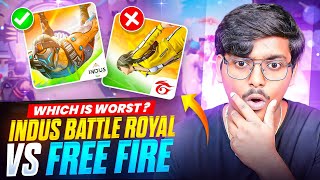 Free Fire Vs Indus Battle Royale Full Comparison [upl. by Yecart841]