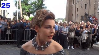 Antonia DellAtte  ex Modella di Armani  Sposalizio di Valeria Marini  Nozze 2013 [upl. by Neillij]