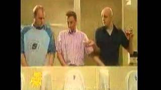 021 three men in toilette drinking beer  funny beer commercial ad from Beer Planetmp4 [upl. by Ilime]