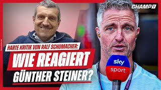 Günther Steiner kontert Ralf SchumacherKritik „Ich denke ja auch über ihn wie ich denken will“ [upl. by Auof]