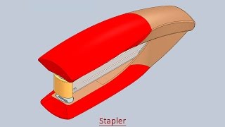 Stapler Volume3 Video Tutorial  SolidWorks [upl. by Osrick127]