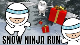 Snow Ninja Run  Winter Movement Brain Break Get Active Games [upl. by Monaco]