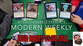 Modern Weekly Jund Roots Vs UB MIll  Magic The Gathering [upl. by Sokim]