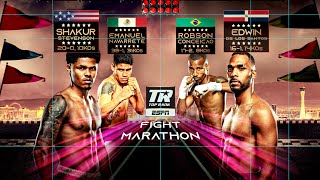 Shakur Stevenson amp Emanuel Navarrete Fight Marathon  Double Header Thurs 1030 PM ET ESPN [upl. by Margreta]