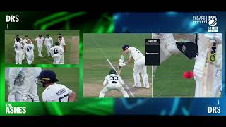 Nathan Lyon Wicket LBW of Robinson Day Three Ashes Test [upl. by Ittak]