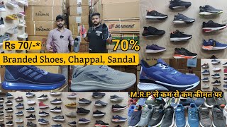 branded shoes wholesale market inderlok  cheapest shoes chappal in delhi footwear wholesale market [upl. by Dnana]