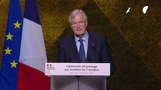 Antisémitisme quotNous ne laisserons rien passerquot Barnier  AFP Extrait [upl. by Haneen955]