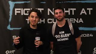 Fight Night At The Tech Post Fight Interview  Dominic Ducharme Talks Kimura Win Skrap Pack amp More [upl. by Rednaeel945]