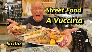 Street food al mercato A Vucciria [upl. by Haymo]