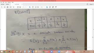 Lecture 30 problem on Expectation of a Random variablePTSP2 ECEBTechJNTU [upl. by Suirtemid]