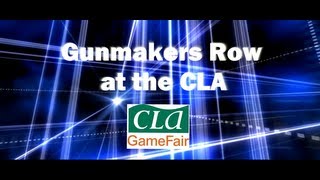 Gunmakers Row CLA GameFair  The Best New Guns Around Part 1 [upl. by Eseeryt811]