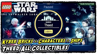 Lego Skywalker Saga Theed All Collectible Locations Kyber Bricks  Characters  Ships [upl. by Kurman256]