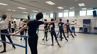 Ballet Class with Aram Manukyan Alberta Ballet School  Senior Men [upl. by Ermin]