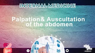 Pract  Palpation and auscultation of the abdomen Internal medicine [upl. by Udale592]