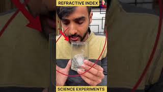 oil and glass refractive index  science experiment  experiment science shorts [upl. by Latterll378]