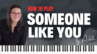 How to Play Someone Like You by Adele on Piano EASY [upl. by Maleki]