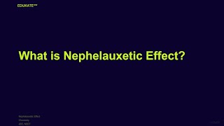 What is Nephelauxetic Effect [upl. by Annissa823]