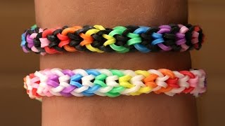 Rainbow Loom Nederlands  Inverted Fishtail  Loom bands rainbow loom tutorial how to [upl. by Ibed]