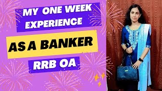 My One Week Experience As A Banker RRB OA banker rrb experience [upl. by Otrebtuc]