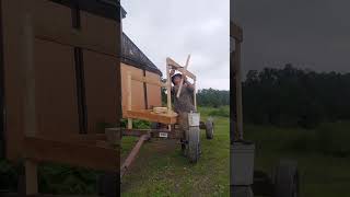 Transforming a Hay Wagon to Farm Stand 🚜🌾 FarmLife DIYTransformation upcy le [upl. by Inoy]