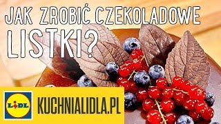 Jak zrobić CZEKOLADOWE LISTKI 🍁  Paweł Małecki amp Kuchnia Lidla [upl. by Farrica977]