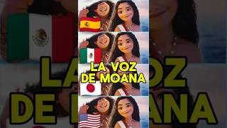 LA VOZ DE MOANA EN 4 DOBLAJES moana moana2 doblaje [upl. by Phelgon]