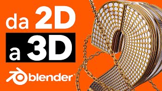 Immagini da 2D a 3D con Blender Tutorial PRINCIPIANTI [upl. by Notsirt]