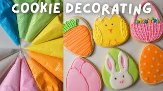 Real Time Easter Sugar Cookie Decorating  Satisfying Royal Icing Designs with LoFi Music [upl. by Hodgkinson]