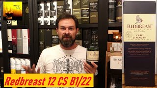 Redbreast 12 Cask Strength  Batch B122 Whisky Verkostung Nr753 [upl. by Collimore]