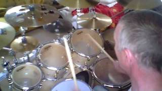 Drum head test Evans G plus  Evans G1 drumcam POV [upl. by Osnofedli]