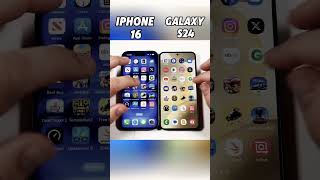 iPhone 16 vs Samsung Galaxy S24 SPEED WAR ⚡ Fastest Phone of 2024 🔥shortsviralvideo [upl. by Wynny192]