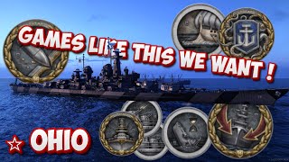 We play this game because of games like this Ohio in World of Warships Legends wowslegends wows [upl. by Ettenan]