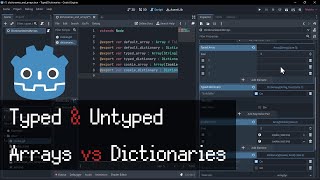 Typed Dictionaries amp Arrays  Gdscript Tutorial for Godot 44 [upl. by Selwyn]