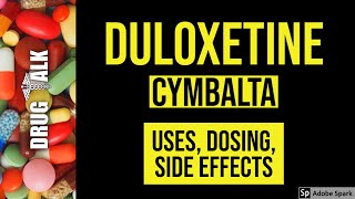 Duloxetine Cymbalta  Uses Dosing Side Effects [upl. by Denny]