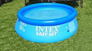 Intex Easy Set Pool Setup and Swim  8ft x 30in [upl. by Vezza]