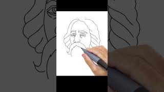 Rabindranath Tagore Drawing [upl. by Gudren]