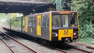 Tyne amp Wear Metro 4059 and 4043 entering Regent Centre 4924 [upl. by Ellekcir]