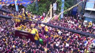 HD Quiapo Fiesta 2011 Procession of The Black Nazarene Arlegui Street [upl. by Queston]