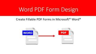 How to Create Fillable PDF Forms in Microsoft® Word®  2021 Tutorial [upl. by Adria]