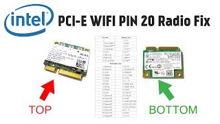 How to fix Intel 5100 5300 MiniPCIE WLAN WIFI Radio on Issue Covering Pin 20 [upl. by Ennire]