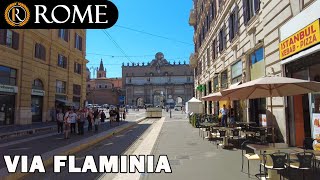 Rome guided tour ➧ Via Flaminia 4K Ultra HD [upl. by Zeiler929]