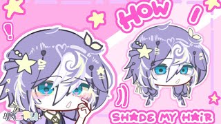 💌How I Shade My Oc Hair💌  Gacha club  by  Meru [upl. by Best333]