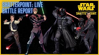 Star Wars Shatterpoint Live Battle Report  Empire vs Rebels [upl. by Ebony86]