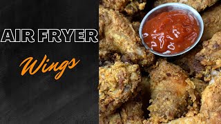 Air Fryer Wings Recipes Southern Fried Chicken Wings  Efe Food Kitchen [upl. by Kotta]